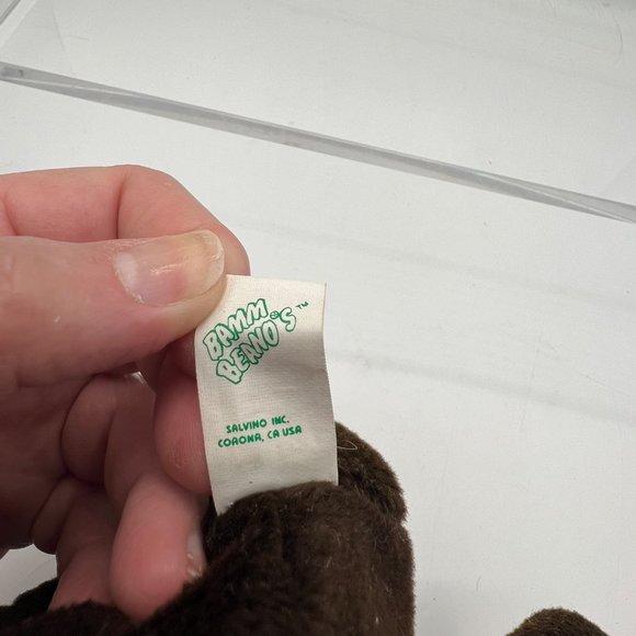 Babe Ruth Bamm Beanos #21 Plush 1998 Bean Bag Baby Bambino Teddy Bear Plush Stuf - Picture 6 of 9